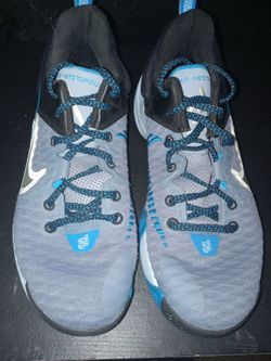 Blue and Gray Nike Giannis Size 9