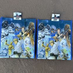 2 Brand new Disney Star Wars reusable bags