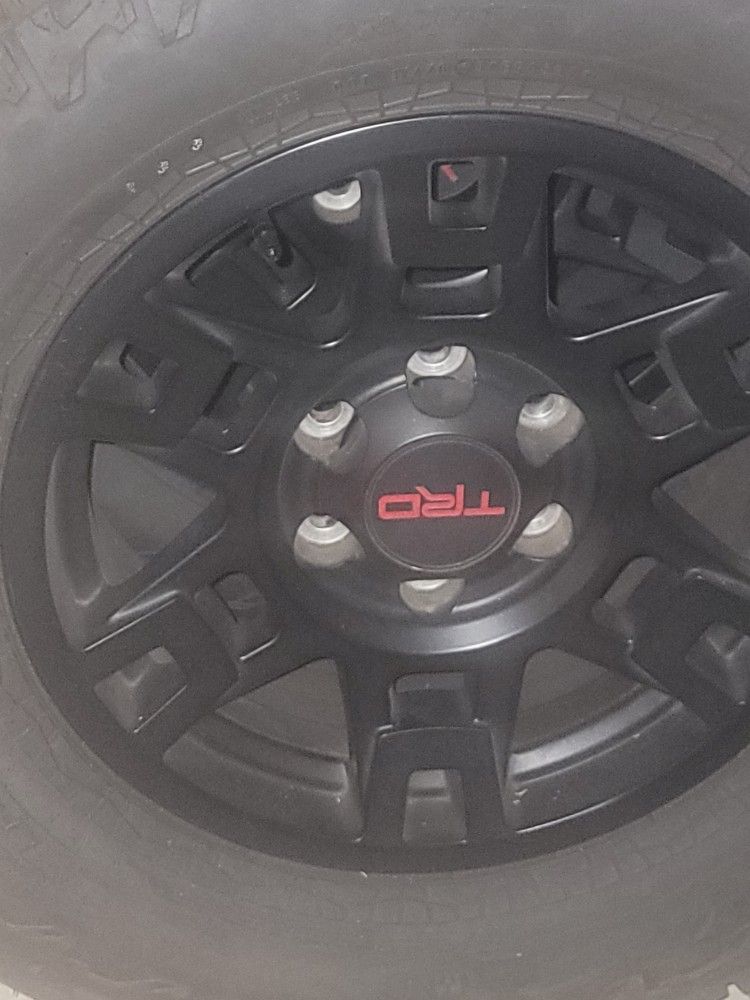 TRD Black Wheels On Falken Wild Peak  For Sale. 