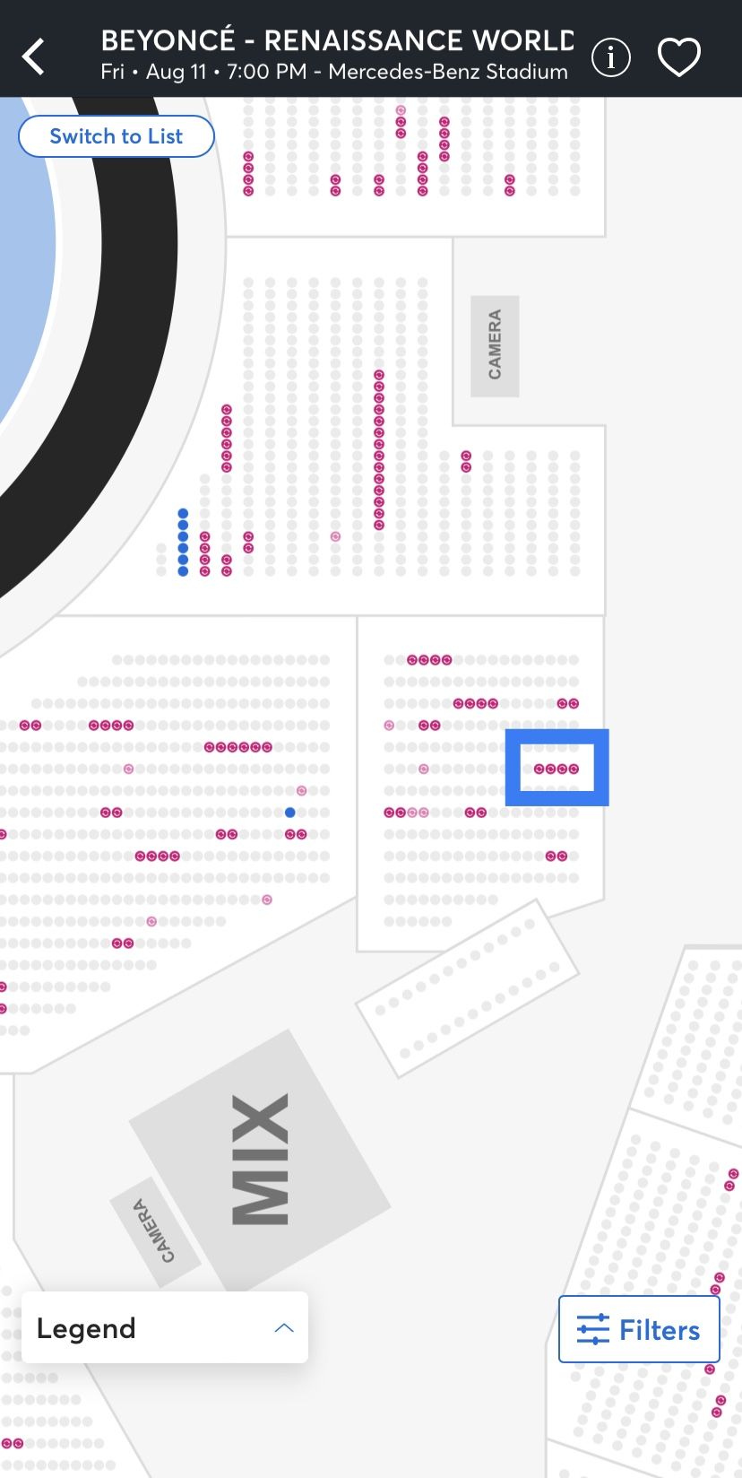 Mercedes Benz Seating Chart Beyonce | Cabinets Matttroy