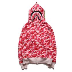 Pink Bape Hoodie Large New
