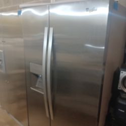 Whirlpool Refrigerator Side By Side Stainless Steel 