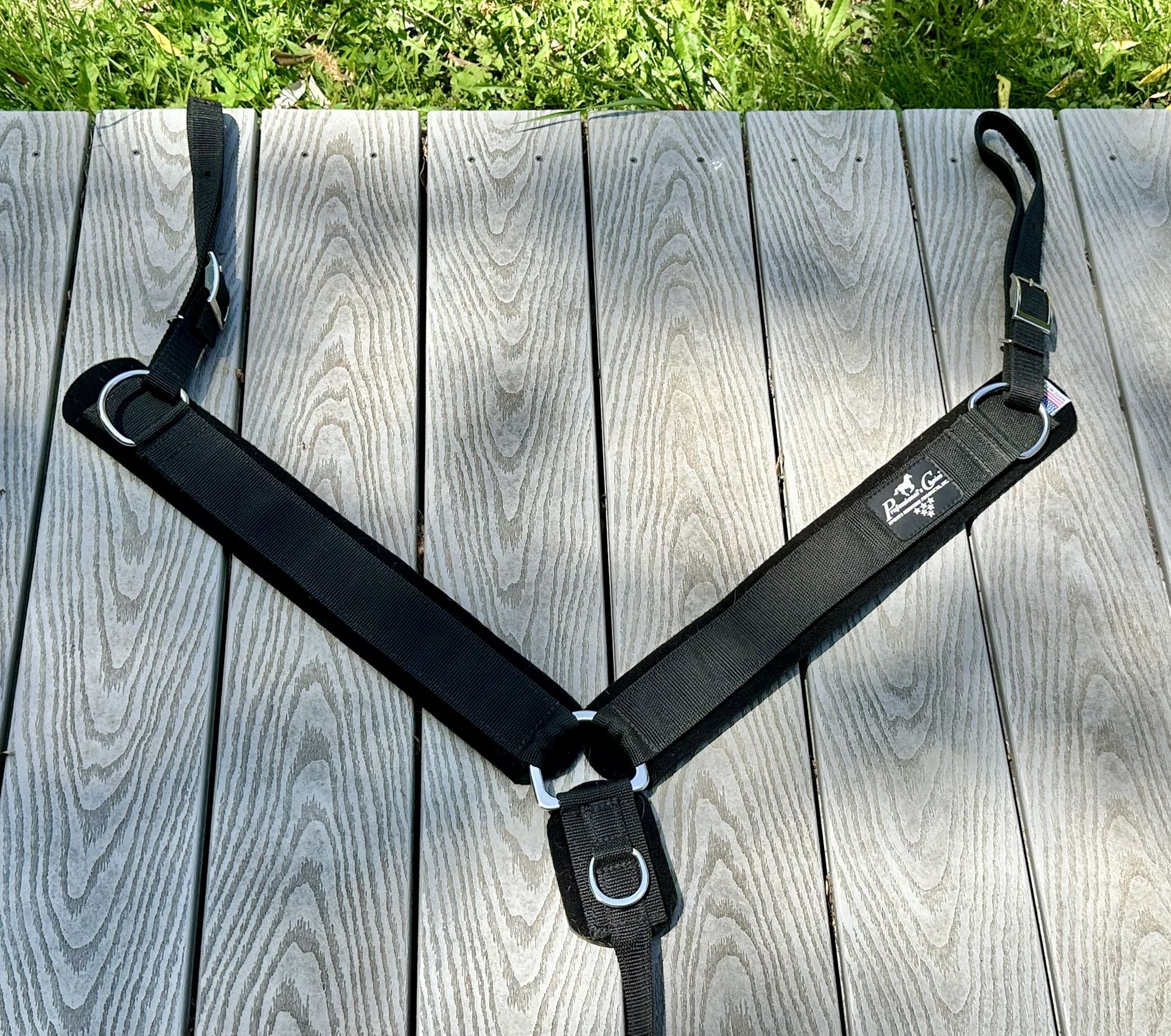 Black Padded Breast Strap