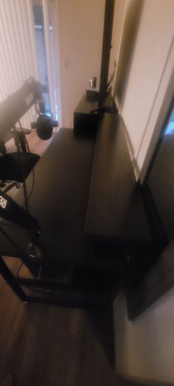 Black desk