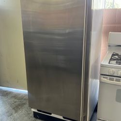 Electrolux Upright Freezer With Ice Maker In Stainless Steel