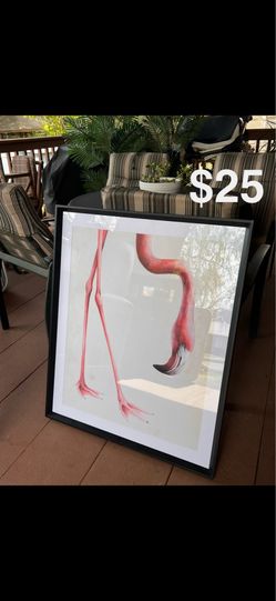 XL flamingo picture frame $25