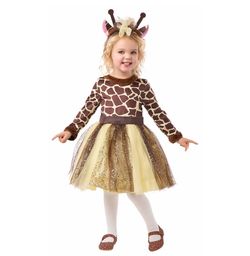 $3- 3T/4T giraffe tutu costume with headband