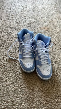 Nike Dunk Mid Blue and White Sneakers