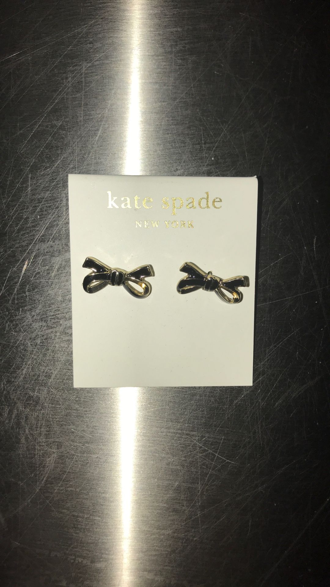 Kate Spade bowtie adorable earrings small