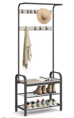Coat and shoe rack