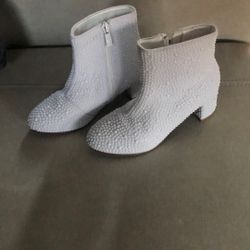 White Pearly Boots