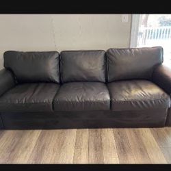 Ikea Leather Giant Sofa
