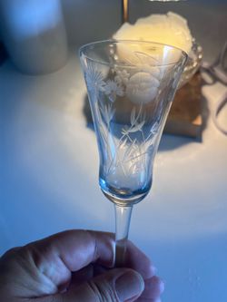 Etched Crystal Glasses