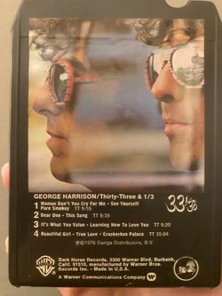 George Harrison - 33 & 1/3 8-Track Tape (Play Tested!)