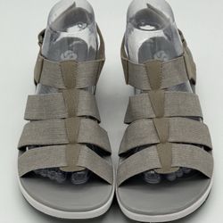 Clarks Cloudsteppers Arla Shaylie Women's Sandals Size 9M Gray Comfort Strappy