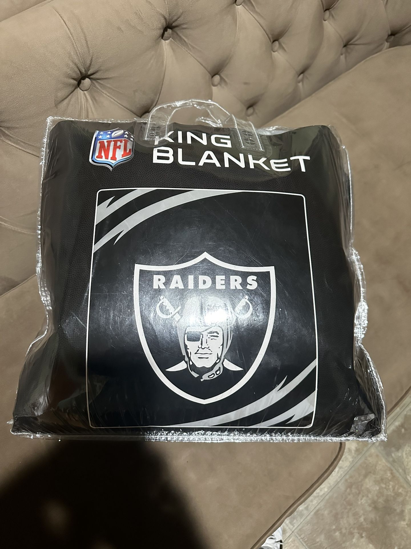 Brand New Raiders King Size Blanket