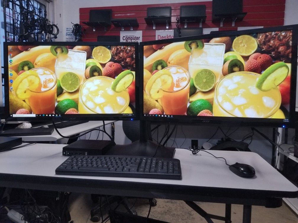 Dell Dual screen Desktop Computer