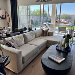 Crate & Barrel 3-Seat Chaise Lounge – Like New Purchased in 2024! ($4,500 Retail)