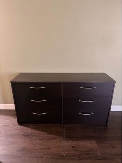 Black 6 Drawer Dresser