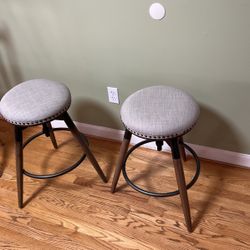 Adjustable Bar Stool  Set Of 2