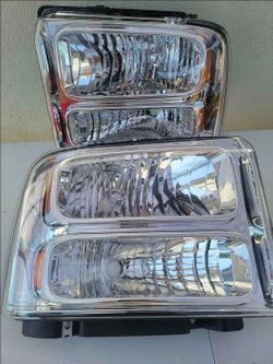 05-07 Ford F250 F350 F450 F550 Headlights Luces Faros Calaveras Micas Faroles Headlamps