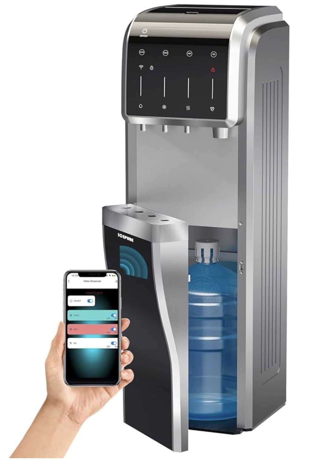 ICEPURE 5 in 1 Water Dispenser with Ice Maker