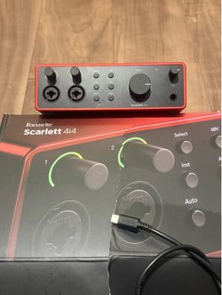 Focusrite Scarlett 4i4 (4th Gen) USB-C Audio Interface - Mint Condition