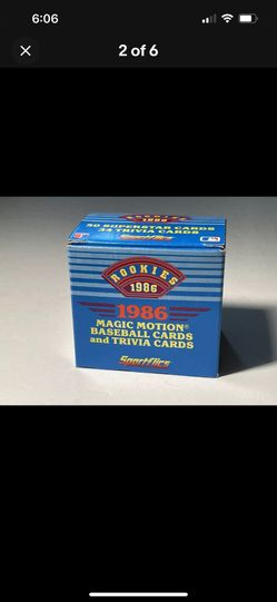 1986 Sportflics Rookies Set