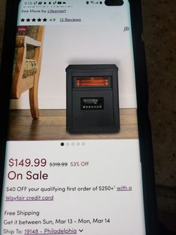 4 Element Inflated Quartz Cabinet Heater