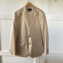 INC International Concepts Men’s 2 Piece Suit Beige Blazer & Pants slacks Macy’s 