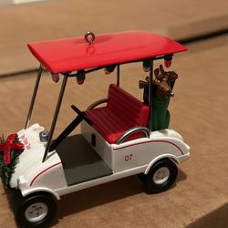 Hallmark collectors, golf cart ornament