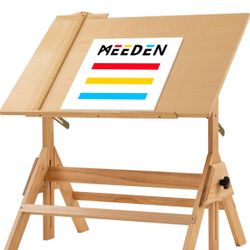 Meedan Solid Wood Drafting Table / Easel 