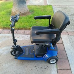 Pride Go-Go Ultra X 3-Wheel Mobility Scooter - Blue (Excellent Condition)