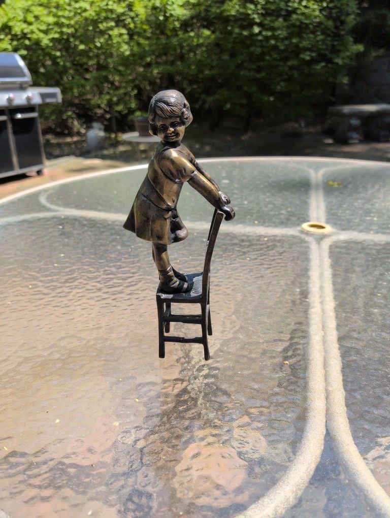 Small Bronze Statue (11" Tall)