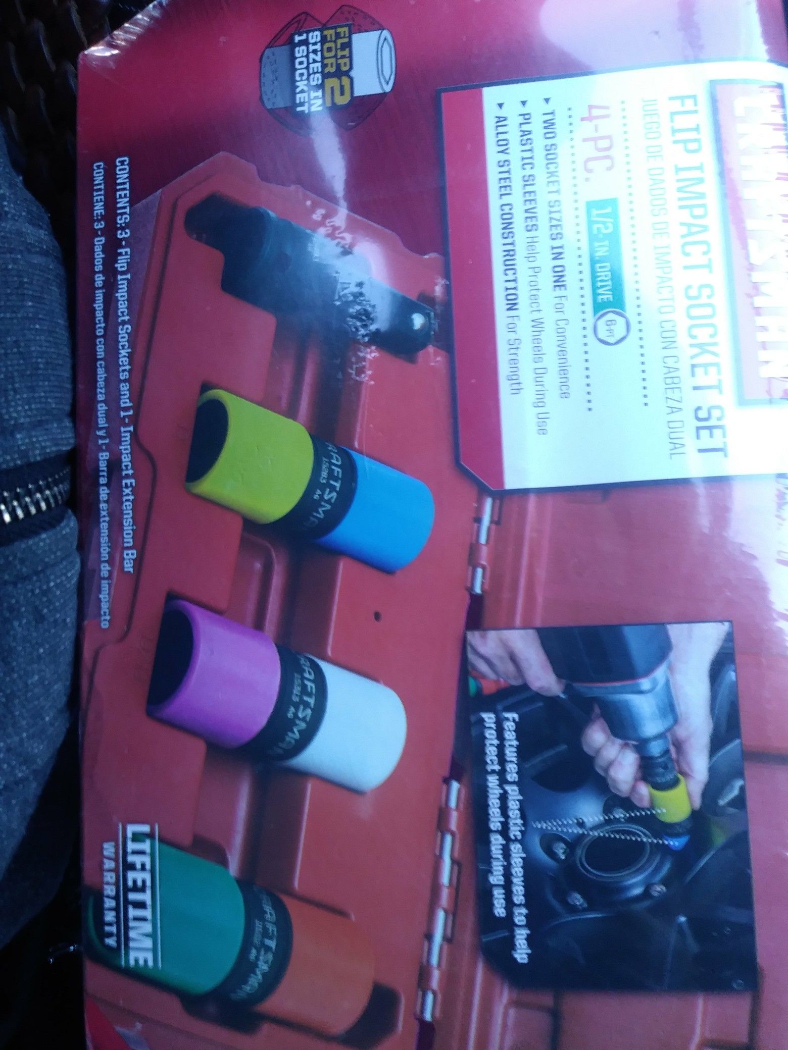 Craftsman 4pc flip sale impact socket set