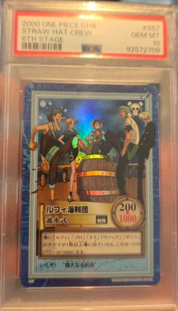 2000 One Piece Vintage Straw Hat Crew holo PSA10 - Pop 6