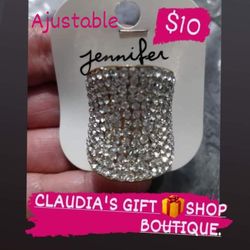 Beautiful Crystal Ring Ajustable 