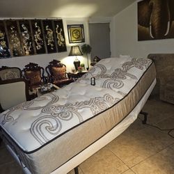 Electric Bed Frame With Mattress Size Twin XL 38x80 Inch Very Comfortable And Works Good $200 Is Firm Price 