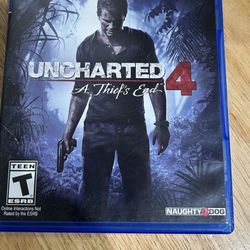 PS4- Uncharted 4: A Thief’s End.
