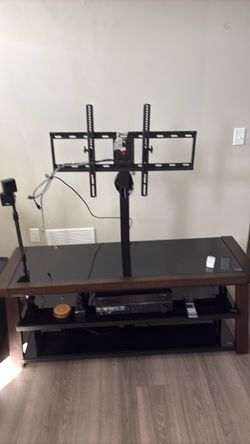 TV Stand with Integrated TV Mount