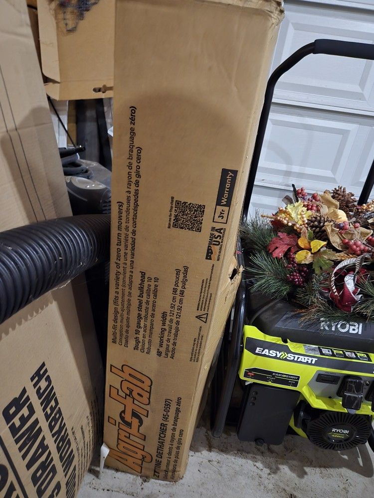 Agri Fab 48 Inch Tine Dethatcher For Zero Turn Mower NEW