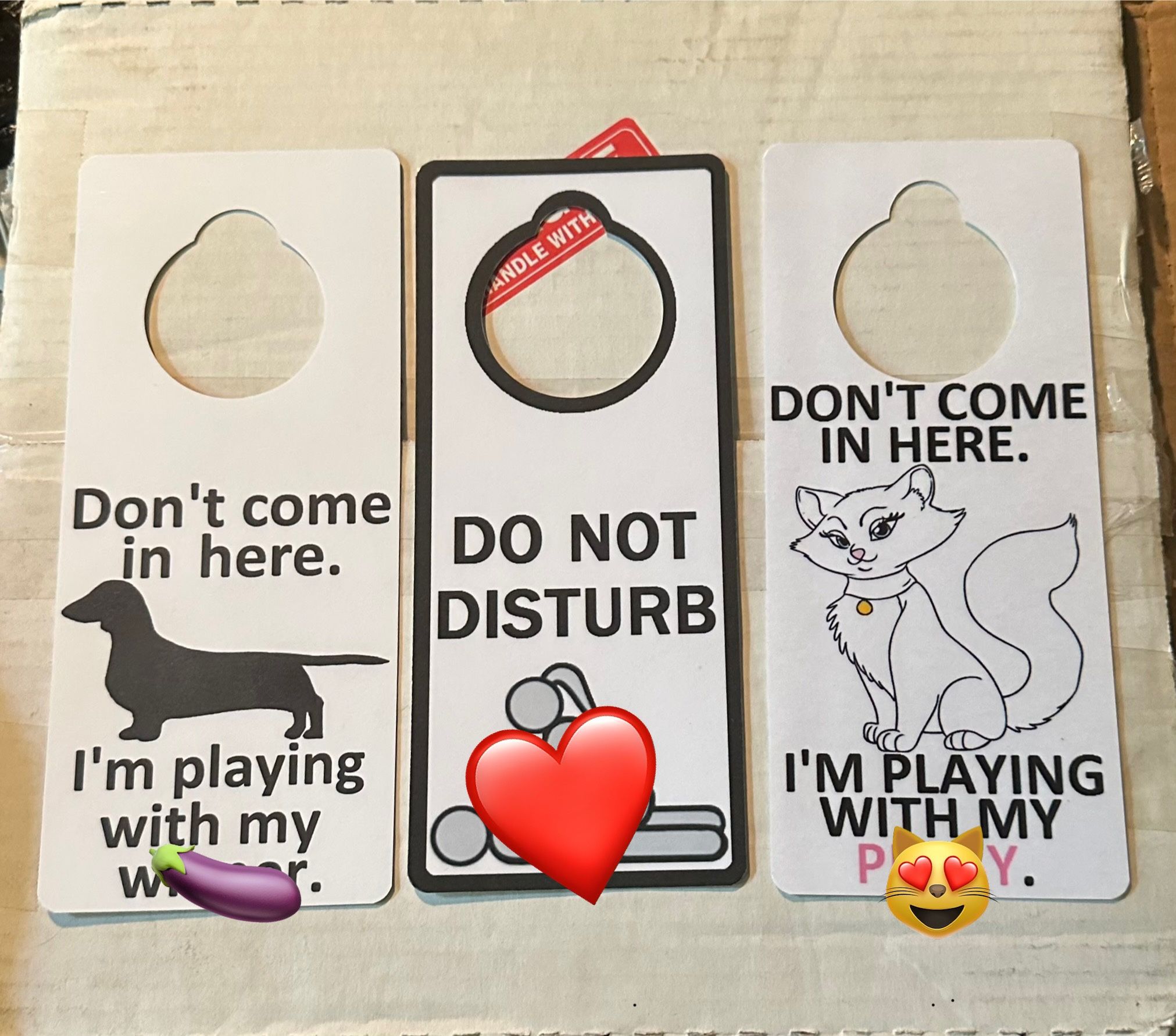Do Not Disturb Door Knob Signs
