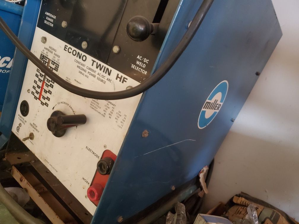 miller econo twin hf ac DC 150 amp arc welder for Sale in Anaheim, CA OfferUp