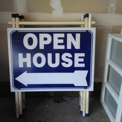 Four Open House Signs 