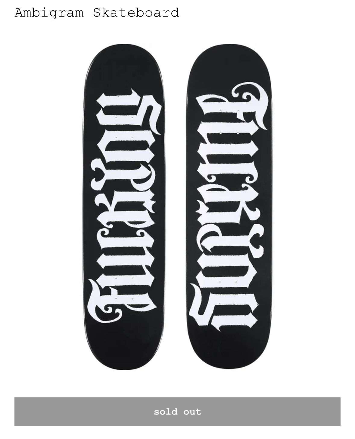Supreme Skateboard