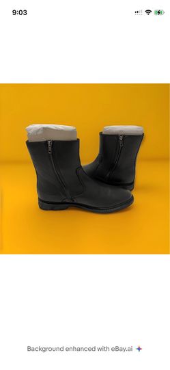 P-Lisbon Leather Buckle Boots for Men Size 10M by Steve Madden