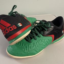 Size M9 1/2 Rare Adidas X 15.2 Indoor Soccer Shoes Green Red Black Mexico Mens