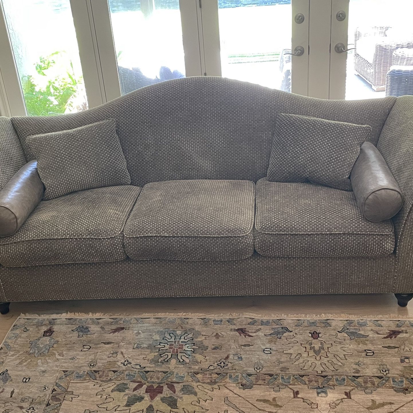 Sofa With Cushions And Bolsters 