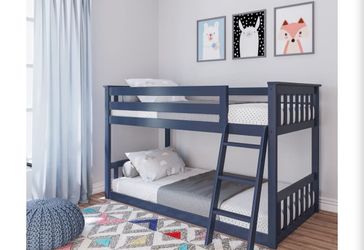Wooden Twin Size Bunk Bed