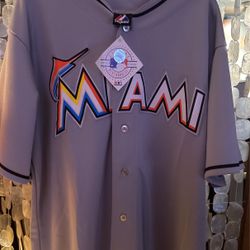 NWT - Majestic Official MLB Marlins Jersey